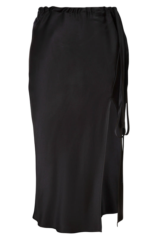 7/8 Front Slit Ribbon Skirt | (est. retail $365)